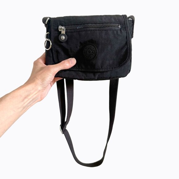 Kipling Sabian Mini Crossbody Bag Black Noir Everyday Essential Travel City Y2K - Picture 2 of 9